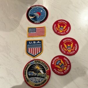Assortment of U.S.A. and Space Exploration Patches